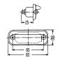 Preview: Nummernschildleuchte für Einbau