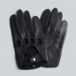 Preview: Handschuh aus Hirschleder, schwarz