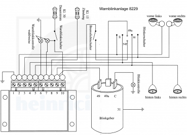 Schaltplan Warnblinkanlage Oldtimer - Wiring Diagram