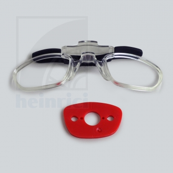Einsatz für geschliffenen Gläser für Brille mit Seitenlichtblenden