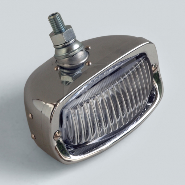 Rückleuchte mit Chromrand, klares Glas