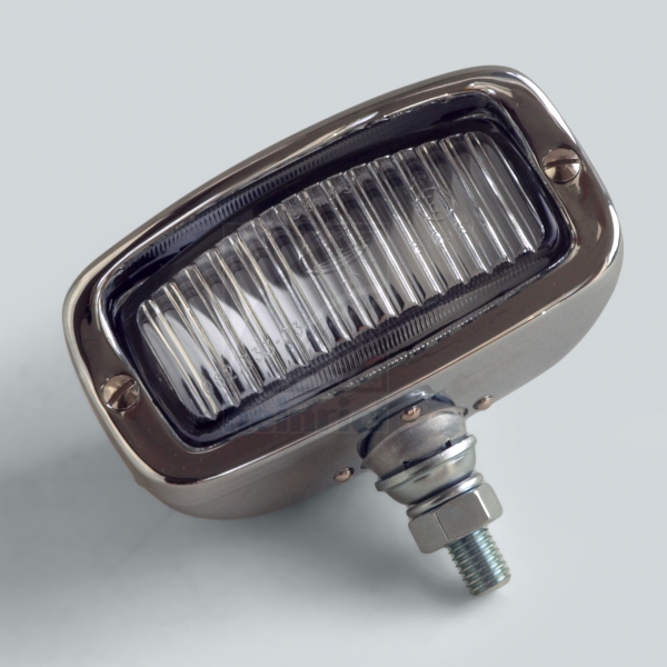 Rückleuchte mit Chromrand, klares Glas