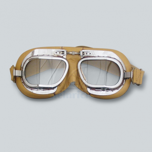 Britische Fahrerbrille, beige