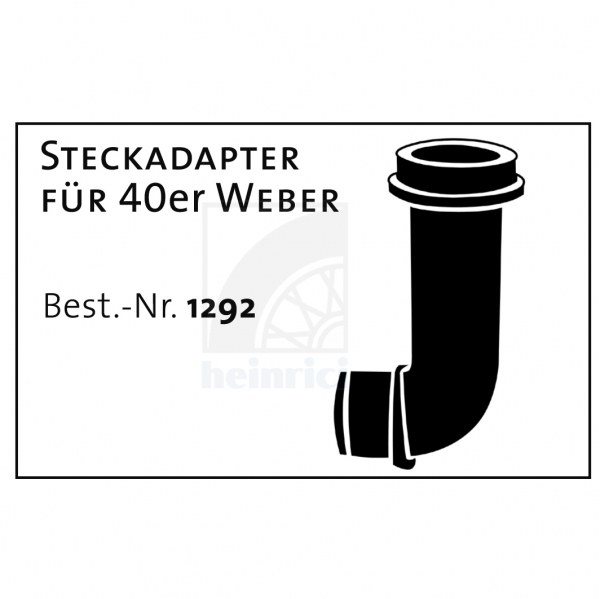 Steckadapter für 40er Weber für Synchrometer BK