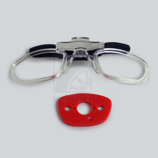 Einsatz für geschliffenen Gläser für Brille mit Seitenlichtblenden